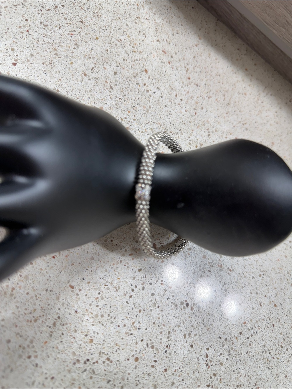 Lagos sterling silver and diamond caviar bracelet - Picture 4 of 6